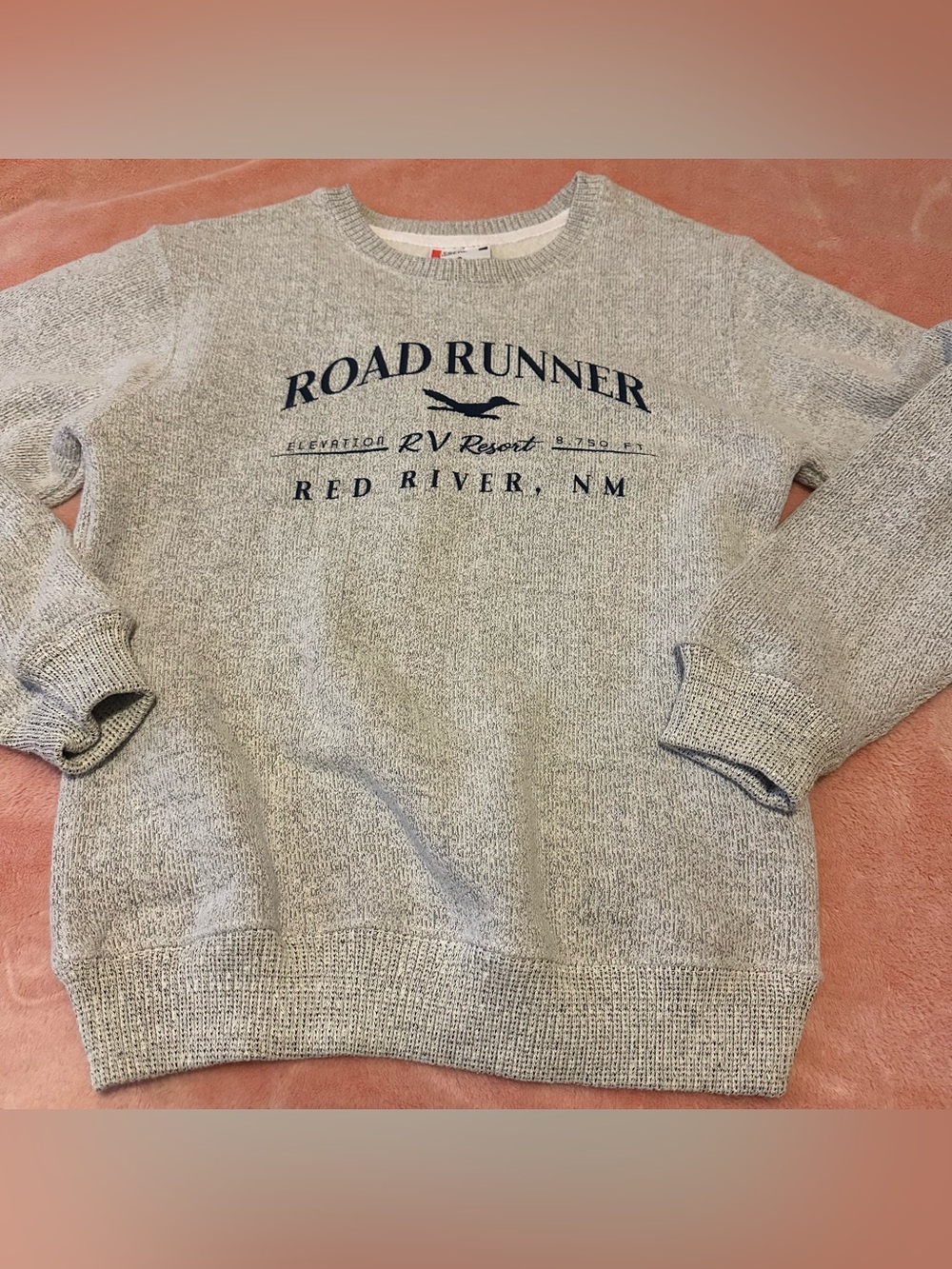 Road Runner New Mexico Gray Crewneck Sweater - Casual UNISEX Pullover